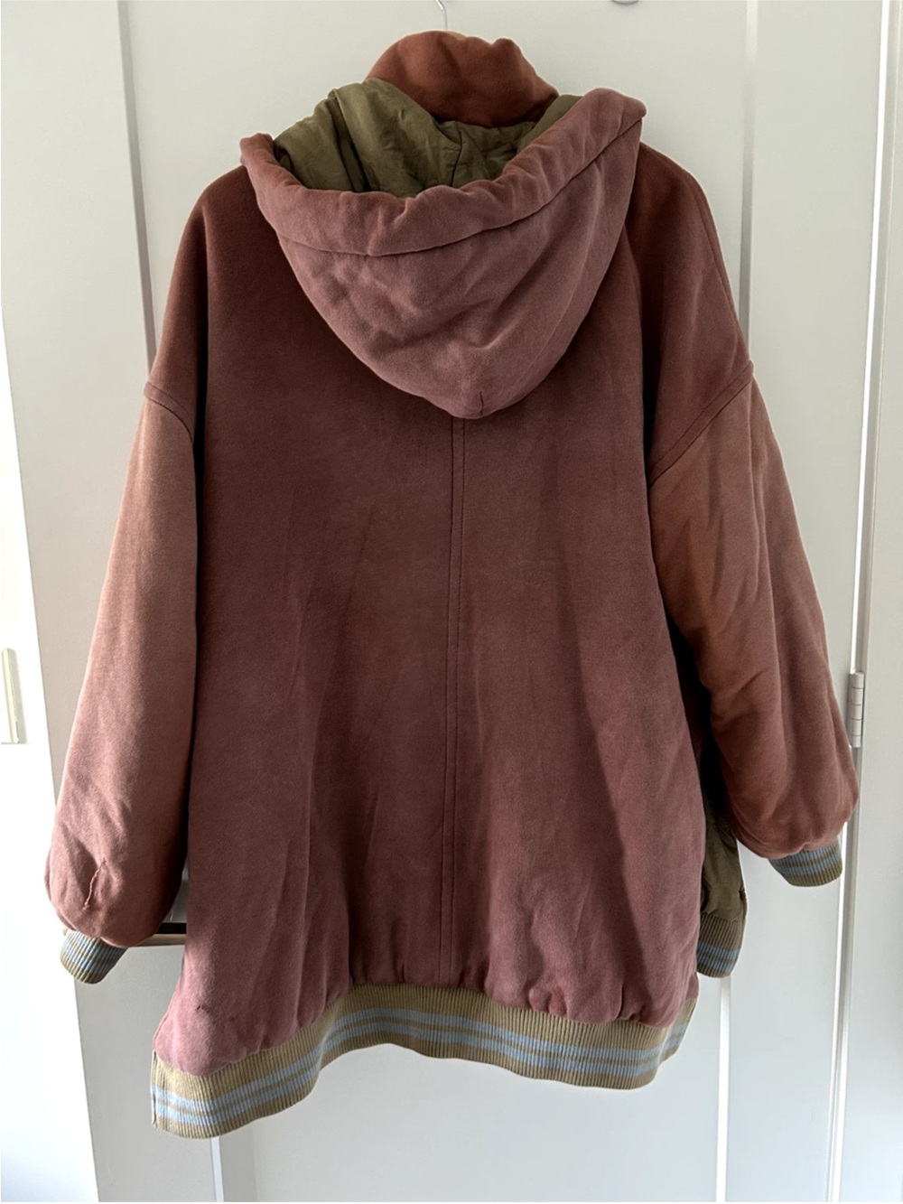 Free People All Star Stadium Jacket (Cherry Cola Combo) - Small oversized - Picture 5 of 11